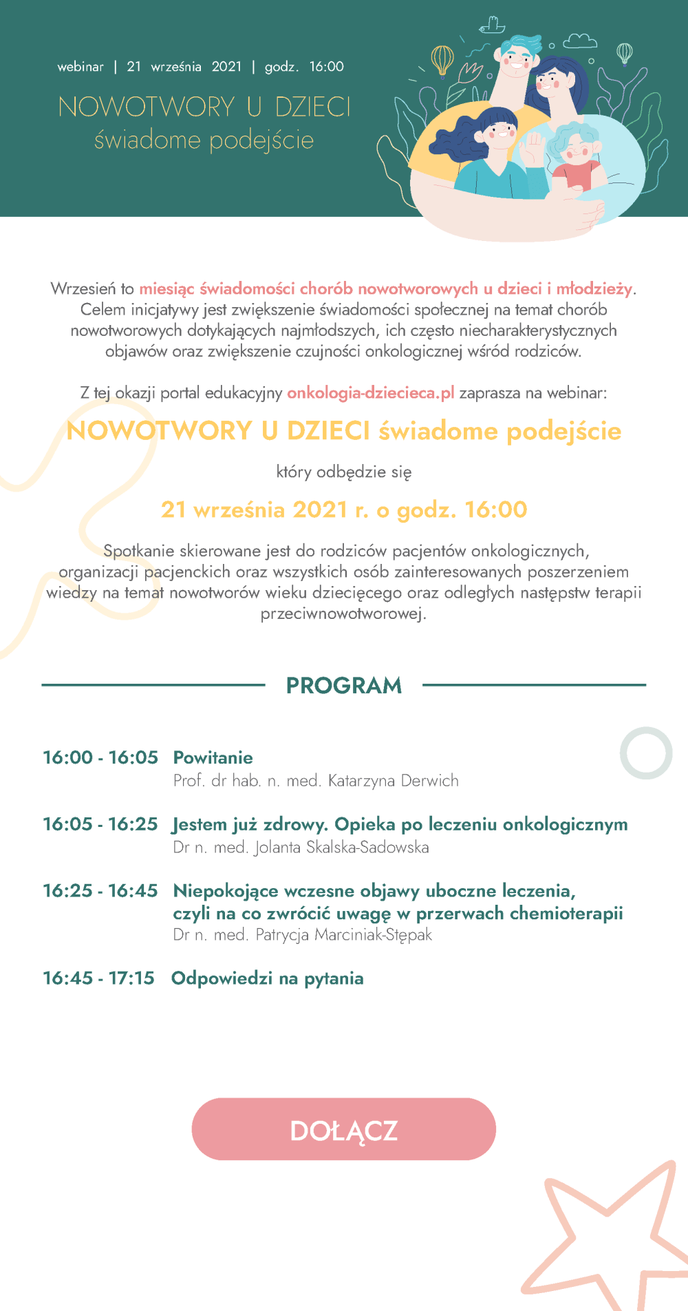 Onkologia-dziecieca.pl - webinar dla rodziców